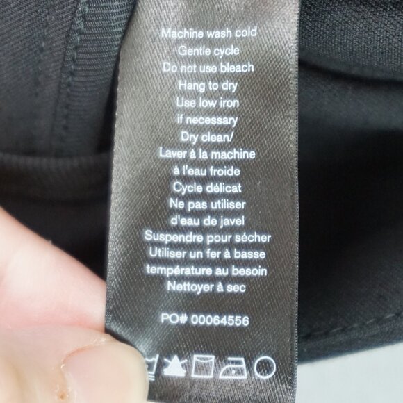 New Rag & Bone Rebecca Zip Vent Slim Fit Mid Rise Pants in Black size 4 - Picture 16 of 16